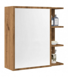 vidaXL Bathroom Mirror Cabinet Artisan Oak 62.5x20.5x64 cm Engineered Wood