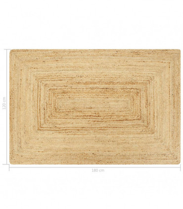 Handmade Rug Jute Natural 120x180 cm