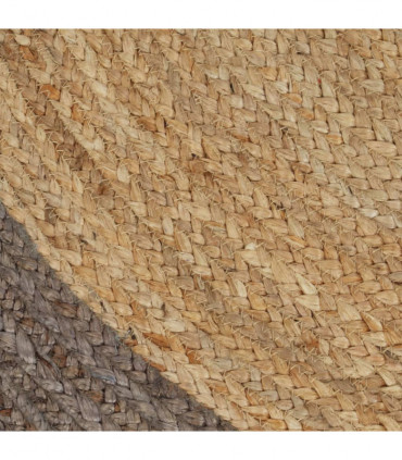 Handmade Rug Jute with Grey Border 150 cm