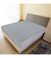 Jersey Fitted Sheet Grey 180x200 cm Cotton