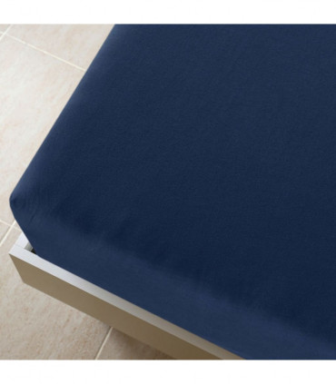 Jersey Fitted Sheets 2 pcs Navy Blue 100x200 cm Cotton
