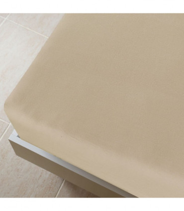Jersey Fitted Sheets 2 pcs Taupe 100x200 cm Cotton