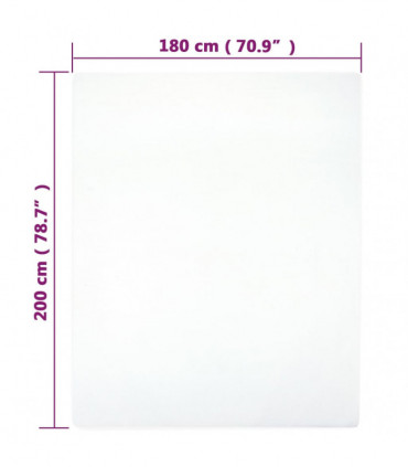 vidaXL Jersey Fitted Sheets 2 pcs White 180x200 cm Cotton