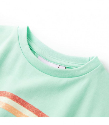 Kids' Dress with Drawstring Bright Green 104