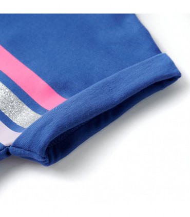 Kids' Dress with Drawstring Cobalt Blue 104