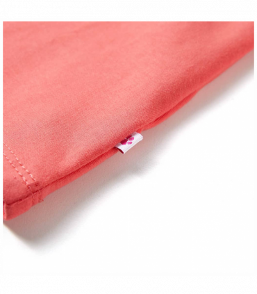 Kids' Dress with Drawstring Coral 104