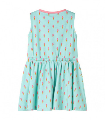 Kids' Dress with Drawstring Light Mint 128