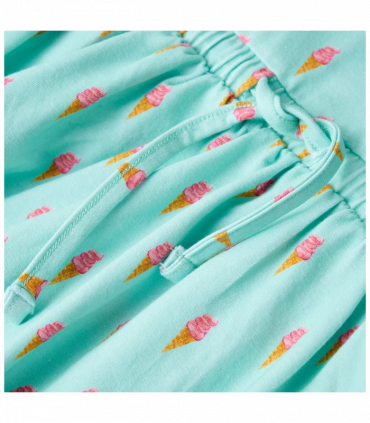 Kids' Dress with Drawstring Light Mint 140