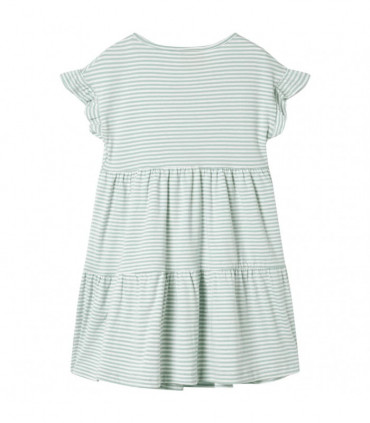 Kids' Dress with Ruffle Sleeves Mint 116