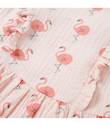 Kids' Dress with Ruffles Soft Pink 116