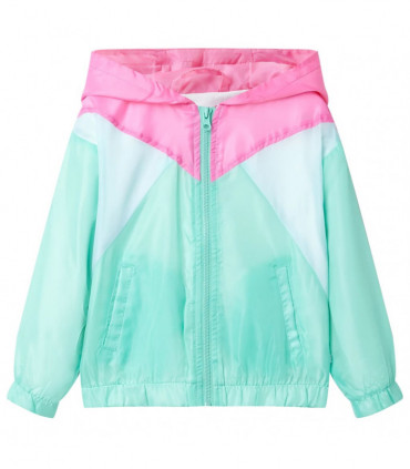 Kids' Hooded Jacket with Zip Multicolour 104