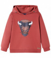 Kids' Hooded Sweatshirt Burnt Red 128