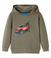 Kids' Hooded Sweatshirt Khaki 104