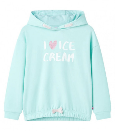 Kids' Hooded Sweatshirt Light Aqua 104