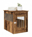 vidaXL Dog Crate Furniture Old Wood 55x75x65 cm Engineered Wood
