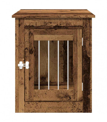 vidaXL Dog Crate Furniture Old Wood 55x75x65 cm Engineered Wood