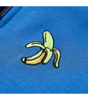 Kids' Hooded Sweatshirt with Zip Blue 104