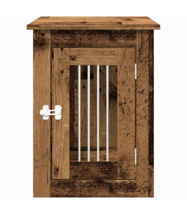 vidaXL Dog Crate Furniture Old Wood 45x62x59 cm Engineered Wood