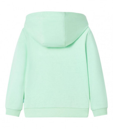 Kids' Hooded Sweatshirt with Zip Bright Green 116