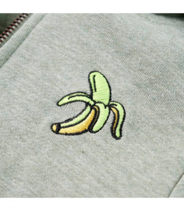 Kids' Hooded Sweatshirt with Zip Light Khaki Melange 116