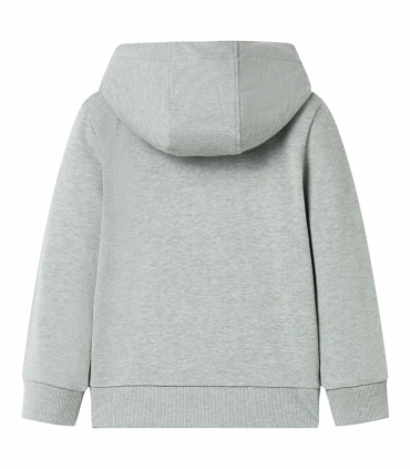 Kids' Hooded Sweatshirt with Zip Light Khaki Melange 92