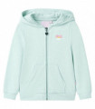Kids' Hooded Sweatshirt with Zip Light Mint Mix 92