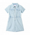 Kids' Onesie with Short Sleeves Soft Blue 104