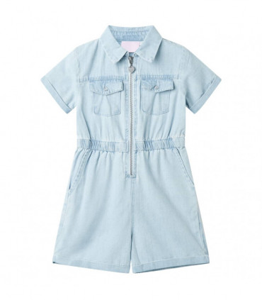 Kids' Onesie with Short Sleeves Soft Blue 128