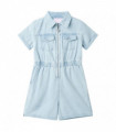Kids' Onesie with Short Sleeves Soft Blue 140