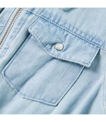 Kids' Onesie with Short Sleeves Soft Blue 140