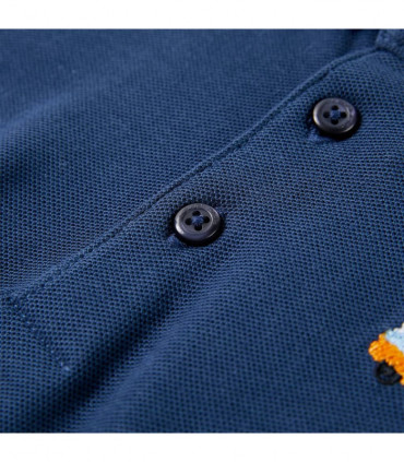 Kids' Polo Shirt Dark Blue 104