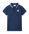 Kids' Polo Shirt Dark Blue 116