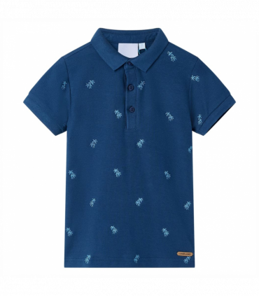 Kids' Polo Shirt Dark Blue 92