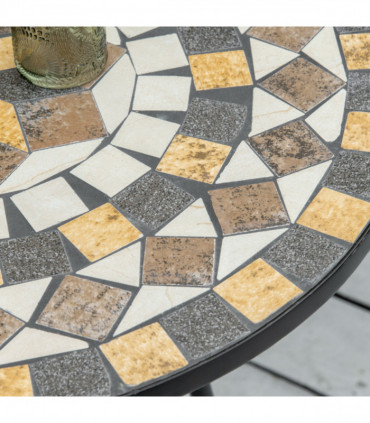 Ceramic Mosaic Tabletop - Durable Design for Indoor & Outdoor Use - 60cm
