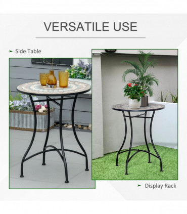 Ceramic Mosaic Tabletop - Durable Design for Indoor & Outdoor Use - 60cm