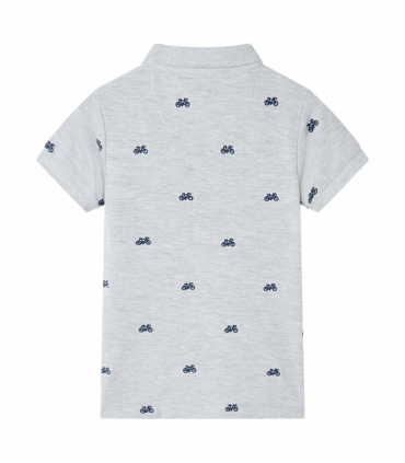 Kids' Polo Shirt  Grey Melange 128