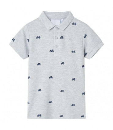 Kids' Polo Shirt  Grey Melange 140