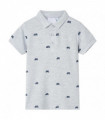 Kids' Polo Shirt  Grey Melange 140