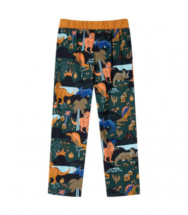 Kids' Pyjamas with Long Sleeves Dark Green 104