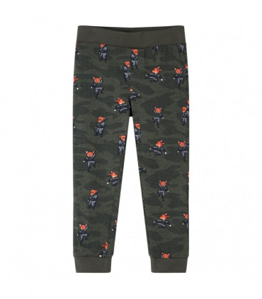 Kids' Pyjamas with Long Sleeves Khaki 116