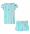 Kids' Pyjamas with Short Sleeves Ecru 104