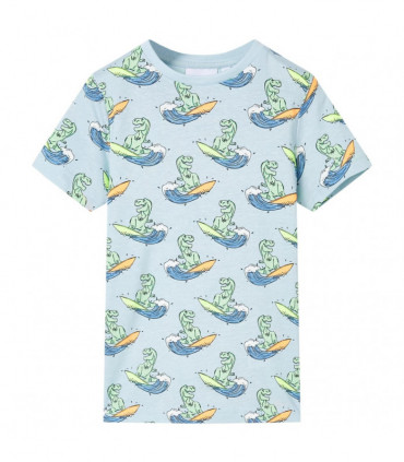 Kids' Pyjamas with Short Sleeves Light Blue 104