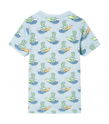 Kids' Pyjamas with Short Sleeves Light Blue 116