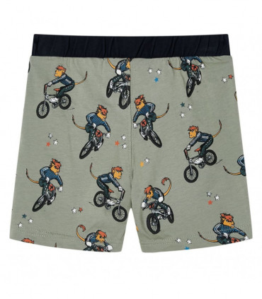 Kids' Pyjamas with Short Sleeves Light Khaki 116