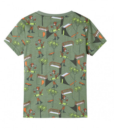 Kids' Pyjamas with Short Sleeves Light Khaki 92