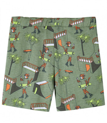 Kids' Pyjamas with Short Sleeves Light Khaki 92