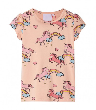 Kids' Pyjamas with Short Sleeves Light Orange 104