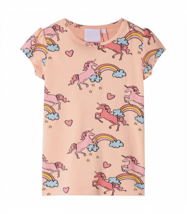 Kids' Pyjamas with Short Sleeves Light Orange 92