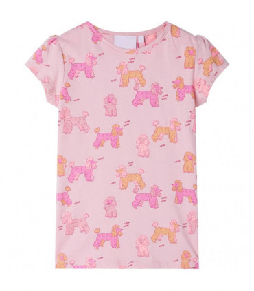 Kids' Pyjamas with Short Sleeves Light Pink 128