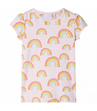 Kids' Pyjamas with Short Sleeves Soft Pink 104